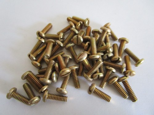MS35223-29 Pan Head Screw 6-32 x 7/16" Slotted Plated Steel - Lot of 50 - Picture 2 of 4