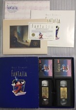 Walt Disney Masterpiece Fantasia VHS Slipcase Set w CDs Lithograph Booklet Movie