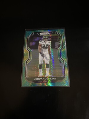 Jordan Jenkins 2020 Panini Prizm Hyper Prizm /175 football card Jets 33 PWE