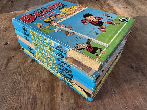 The Beano Books Annual Vintage Hardback Books Job Lot Of 9
