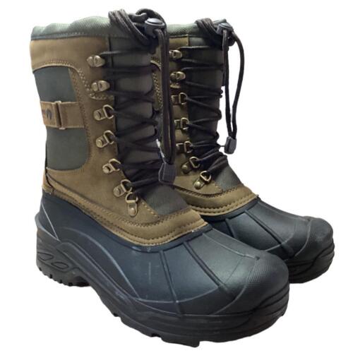 Weatherproof Snow Boots Men 10 Green Waterproof Insulated Drawstring Vegan NEW - 第 1/10 張圖片