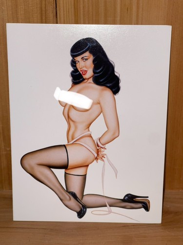 Olivia De Berardinis Lot Lot Of 6 Bettie Page Pin-Up Greeting Cards 5”x7” - Picture 6 of 13