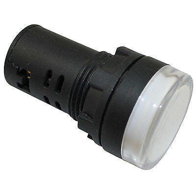 SUNS IL6E-240E-W-Q LED 22mm White Pilot Light 240V XB7EV07MP 800FD-P7N7 - Picture 1 of 1
