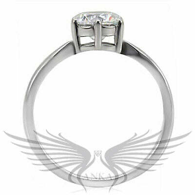 Rundschliff Brillant AAA CZ Zirkon Solitär Verlobungsring Tk071 - Bild 4 von 5