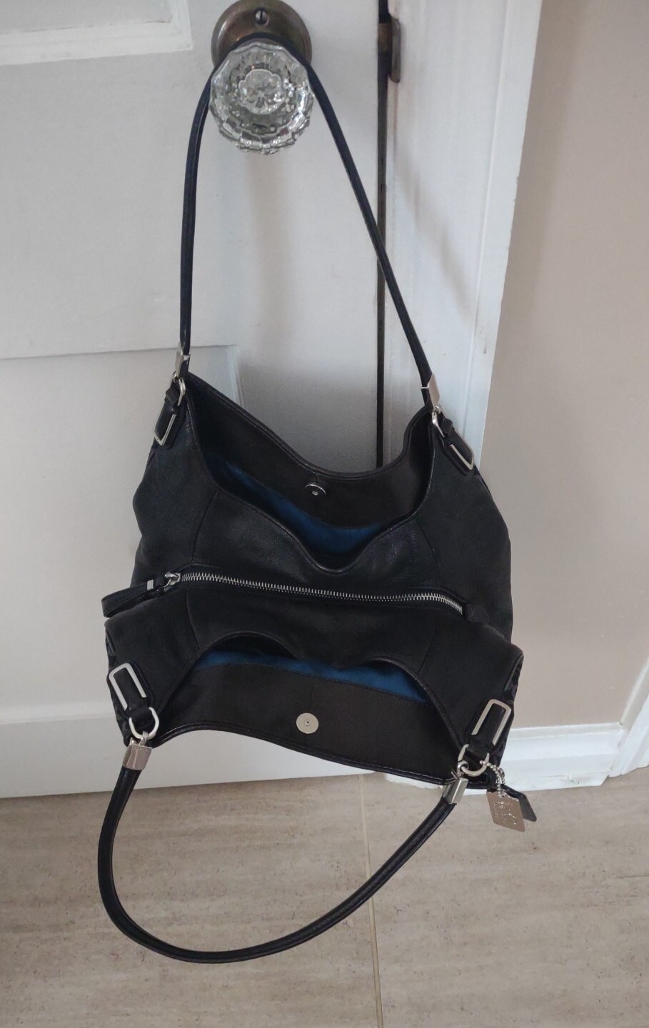 Coach Madison Op Art Phoebe Hobo Shoulder Bag Pur… - image 3