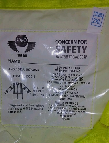GSS Hi-Vis Insulated Safety Reflective Bib Overalls Florescent Yellow 2XL/3XL - Picture 5 of 20