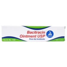 Dynarex Bacitracin First Aid #1163 Antibiotic Ointment 1oz Tube Each