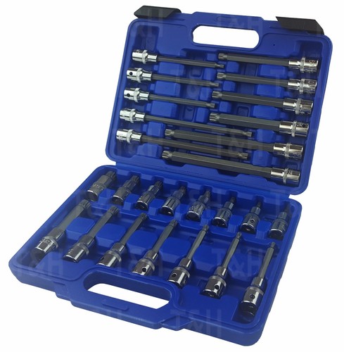 BERGEN Extra Long SPLINE BIT Socket Set 1/2"Dr Triple Square Spline Sockets-M16 - Picture 9 of 10