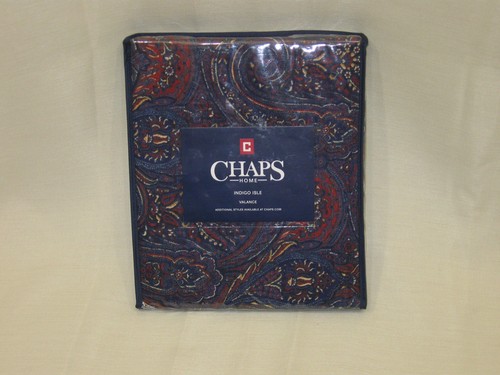 New Chaps Home " Indigo Isle " Window Valance 80" x 17" - Picture 1 of 4