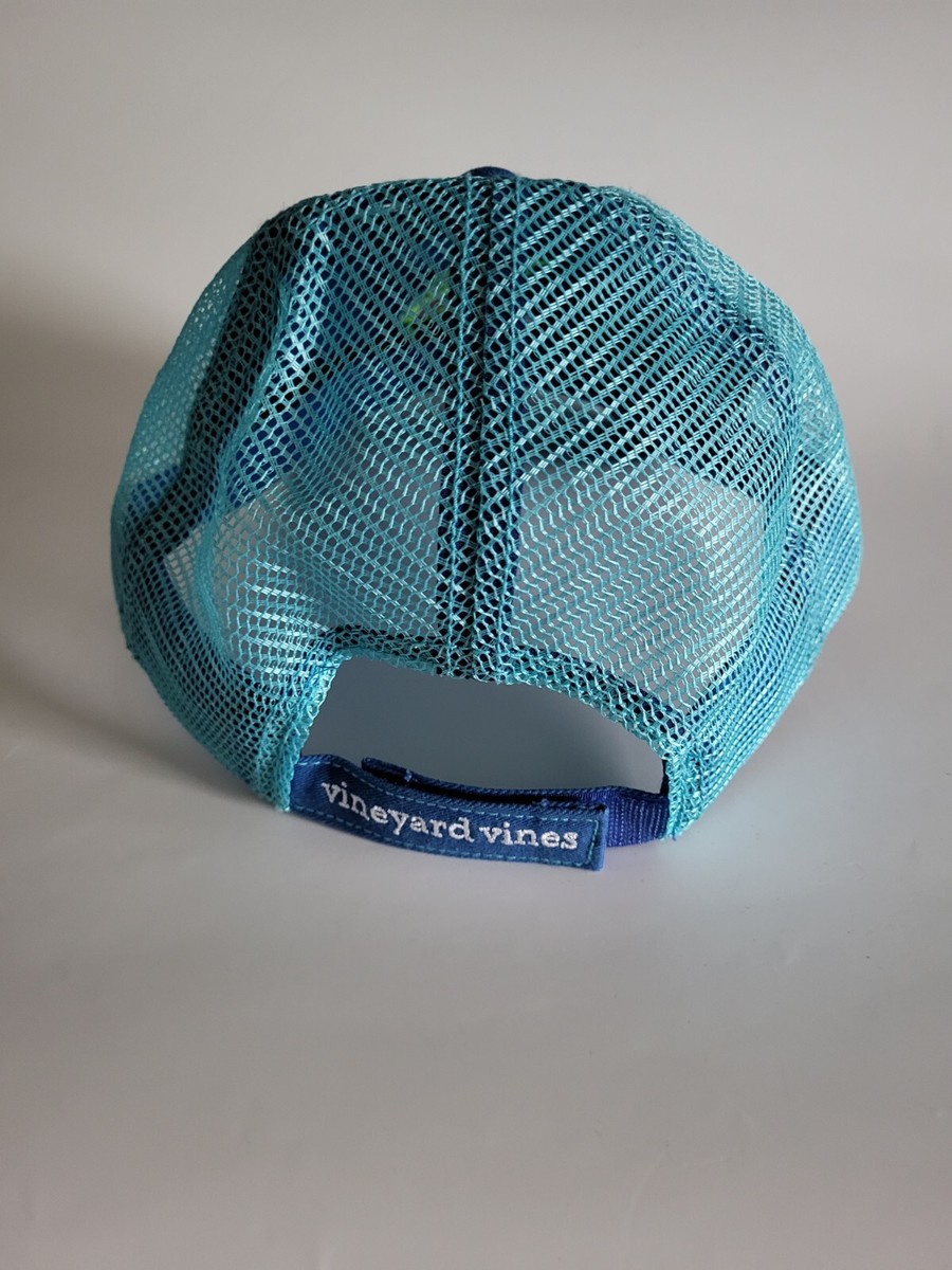 Vineyard Vines Baseball Cap Blue Marlin Embroidered Trucker Hat