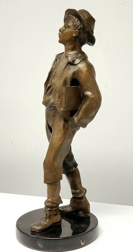 Copia de bronce vintage Marcel debut - Schoolboy/L'ecolier - Imagen 4 de 10
