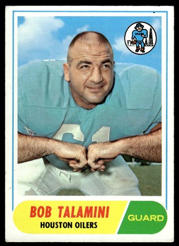 1968 Topps #68 Bob Talamini Houston Oilers - Picture 1 of 2