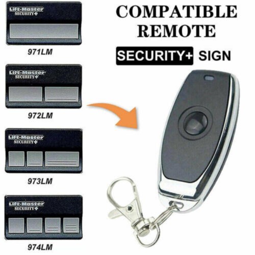 Security+ 390MHZ For Chamberlain Red Orange Learn Button Garage Door Opener - Picture 7 of 14