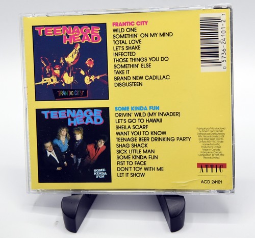 Teenage Head Double Header Some Kinda Fun/ Frantic City USED CD Canadian Punk - Imagen 2 de 3