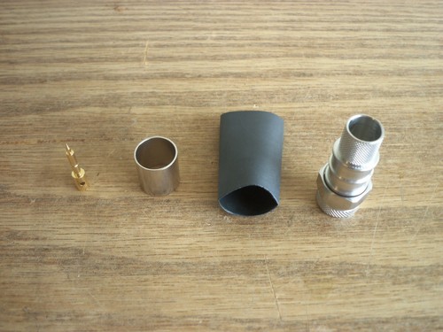 RFN-1006-9L2 RF Industries RF Coaxial Cable Mount Connector N Male Hex body - Picture 1 of 3