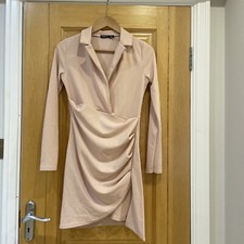 Brand new boohoo rose pink long sleeved dress size 8