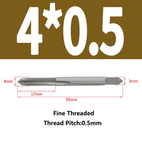 Fine Pitch Thread Machine Taps HSS Metric Plug Tap M3 M4 M5 M6 M8 M9 M10 M12-M20 - Picture 12 of 45