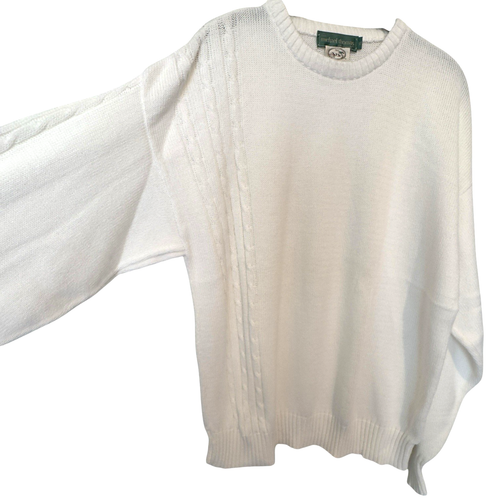 Vintage Michael Thomas Collection Sweater 100% Egyptian Nile Cotton Mens XL NWOT - Picture 2 of 8