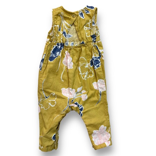Niñas Carter Talla 6 Meses Mostaza Estampado Floral Sin Mangas Una Pieza - Imagen 2 de 2