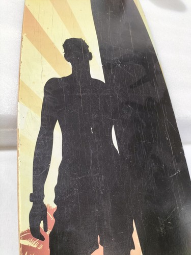 Vintage RAW Skateboard Longboard w/ RAW Trucks & Wheels Collectors Skateboard AF - Picture 10 of 15