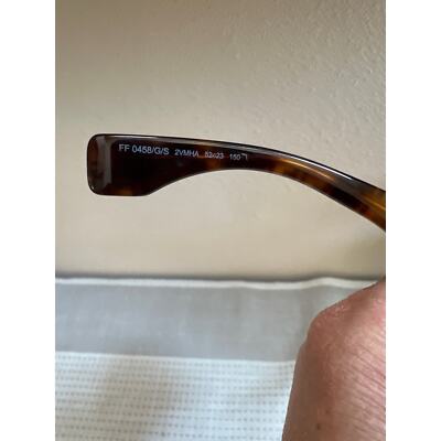 Fendi FF 0458G Monogram Sunglasses in Gradient Brown with Red Case & cloth NIB Fendi FF 0458G Monogram Sunglasses in Gradient Brown with  main image 3