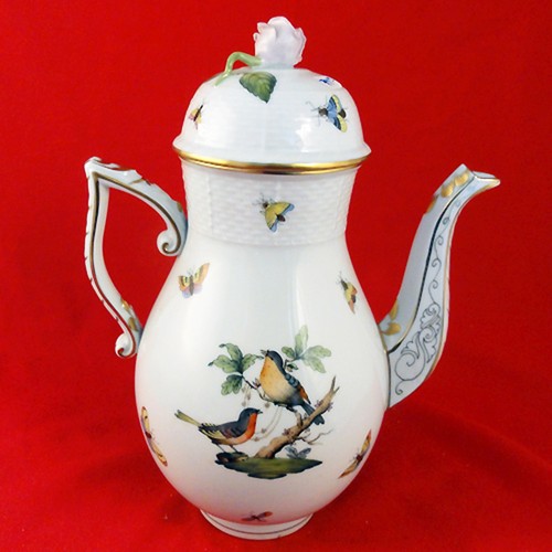 ROTHSCHILD BIRD de Herend Vegetal Abierto 10" Redondo 82/RO NUEVO NUNCA USADO Hungría - Imagen 5 de 11