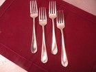 Set Of 4 Salad Forks Towle SISTENE Stainless 18/10 Glossy Silverware 7 1/2"