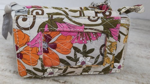 NUEVA Muñequera Retirada VERA BRADLEY Acolchada TÉ GARDEN con Accesorio de Cierre de Cremallera - Imagen 2 de 5