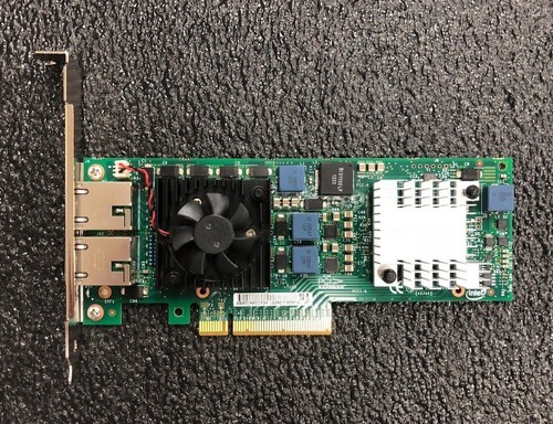 Dell / Intel Dual Port 10GbE 10Gb X520-T2 Ethernet PCI-E Network Adapter 0JM42W - Picture 3 of 4