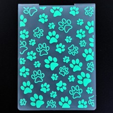 Pet Claw Footprints Plastic Embossing Folders for Card Making Scrapbooking Craft