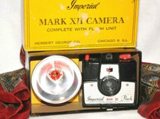 New1950 Imperial Mark XII Flash Art Deco Box Camera 6x6 620 Film Works Vintage