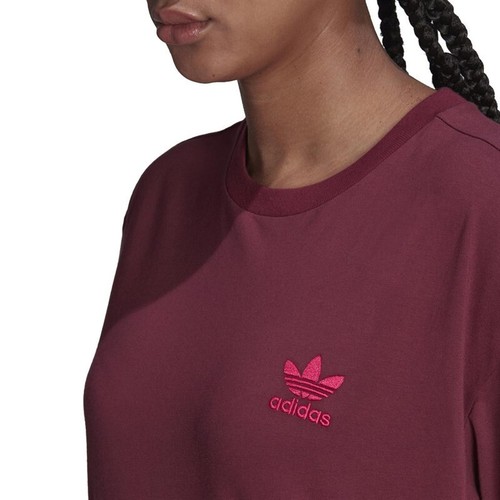 Adidas Originals Women's Logo Play Graphic Oversized T-Shirt - UK Size 8 - Picture 3 of 10