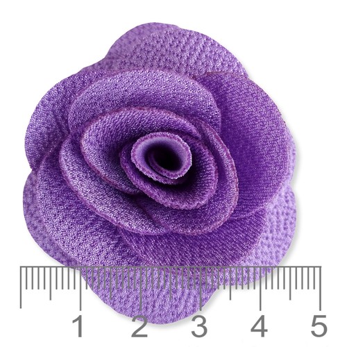 Tela PÚRPURA Flores ARTESANAL Pegamento/Costura Embellecimiento Apliques Prenda Cabello Hágalo usted mismo - Imagen 31 de 36