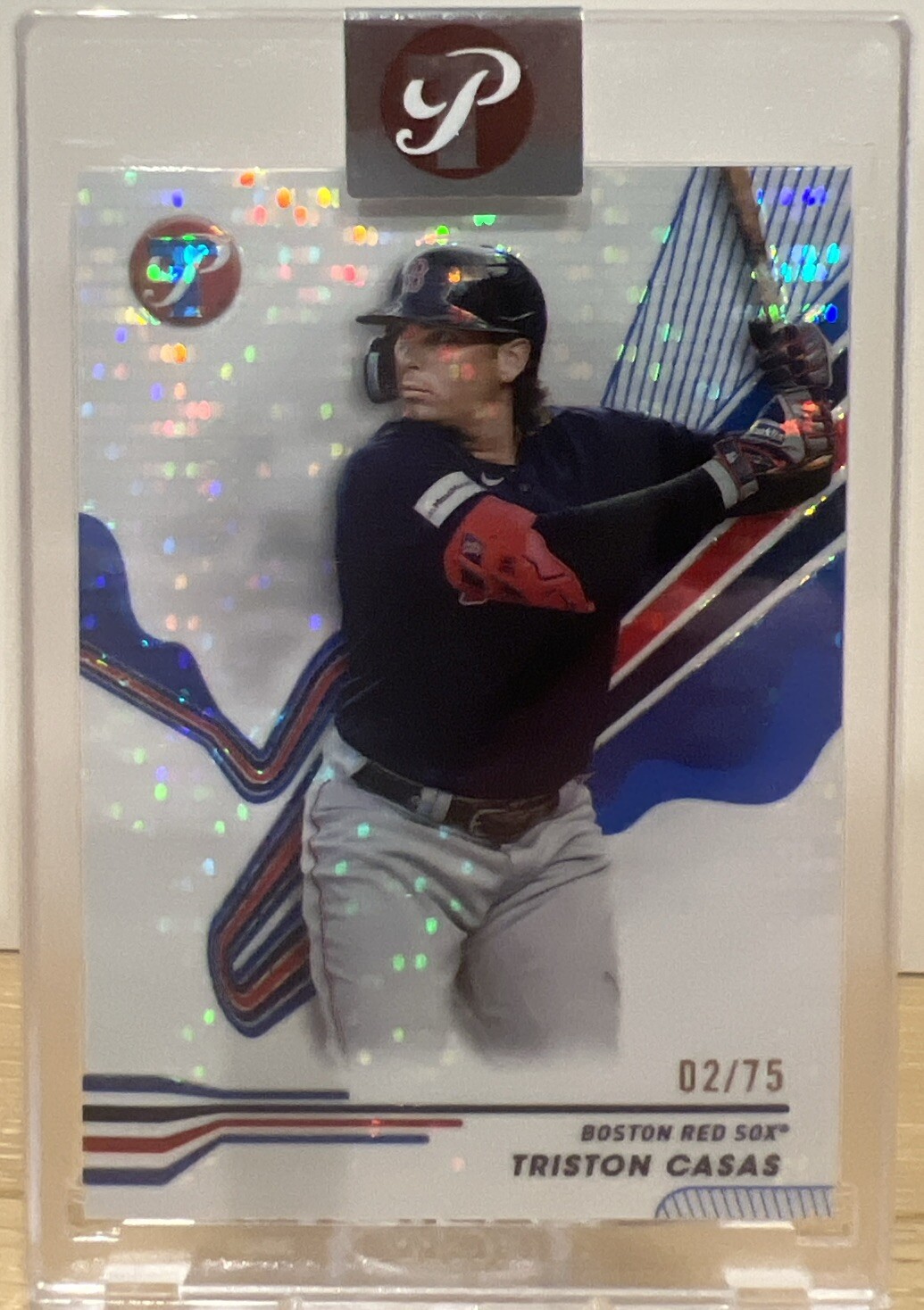 2024 Topps Pristine - Triston Casas - Encased Blue Pristine Refractor /75 #31