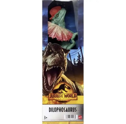 Jurassic World Dominion DILOPHOSAURRUS 12" Action Figure MATTEL BOXED Dinosaur - Picture 2 of 7