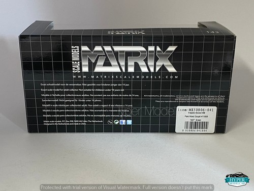 MATRIX SCALE MODELS 1/43 Hispano Suiza H6B 11608 PW 1927 Green Art.MX50806-041 - Foto 6 di 6