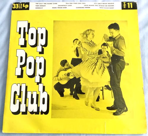 VERSCHIEDENE BENANNTE KÜNSTLER, TOP POP CLUB 10" LP, 1959 SOCIETY LABEL, POP, R&R, EX/EX.