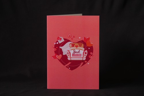 3D Pop Up Love Car Card, Love Pop Up Card Valentines, Wedding, Anniversary, Love - Picture 8 of 8