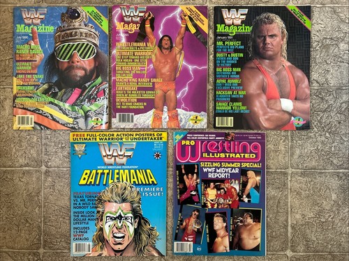 WWE / WWF Wrestling Magazines- Ult. Warrior, Macho Man, Mr. Perfect & MORE LOT 4