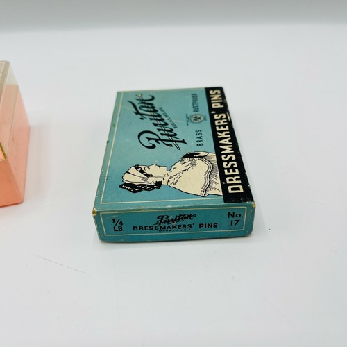 Vintage Werbung puritanische Schneider Pin Box & Studio Girl Kunststoff Box Requisiten - Bild 4 von 10