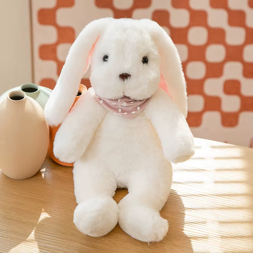 Cute Big Ear Bunny Plush Doll Cartoon Stuffed Animals Rabbit Wear Sweater - Picture 9 of 23