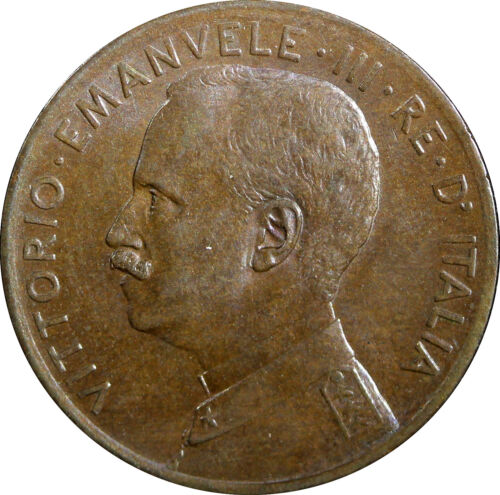 Italy Vittorio Emanuele III Bronze 1915 R 2 Centesimi UNC KM# 41 (23 666) - Picture 2 of 3