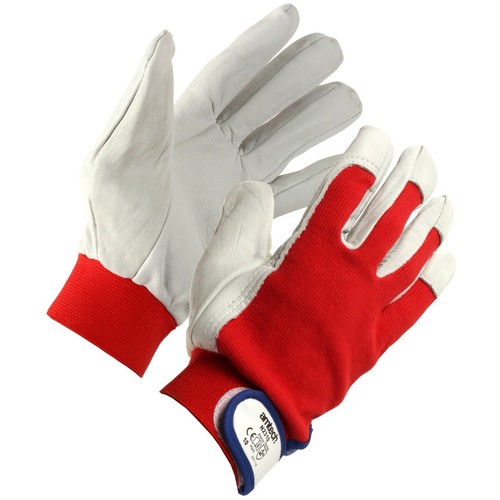 WORK GLOVES Leather Latex Thermal Tough Builders Polyurethane Cut Resistant Mens - Picture 2 of 8
