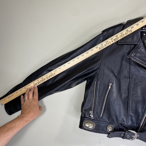 Harley Davidson Motorcycle Womens Leather Studded Jacket Coat Size XL Biker - Picture 20 of 24