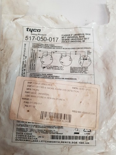Tyco 5 Inch Universal Base Fits For 517-050-017 FC450UB - 第 2/7 張圖片