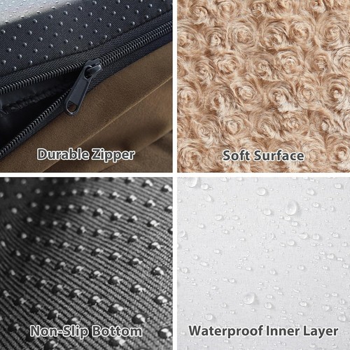 Soft Plush Orthopedic Dog Bed for Large Dogs - Easy-Clean Waterproof Design - Picture 6 of 11