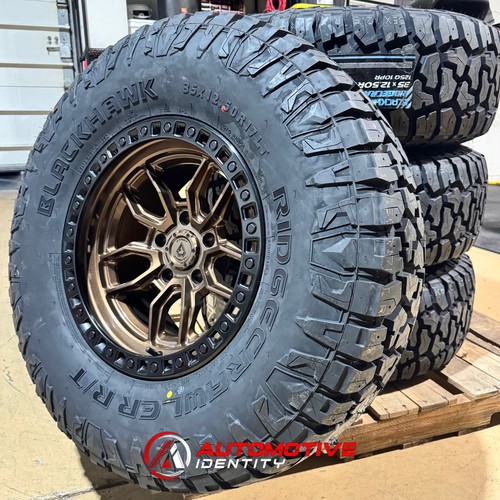 4 17x9 Arena A109 Hustle Bronze Wheels 35" RT Tires 5x5 Jeep Gladiator JT - Picture 4 of 5