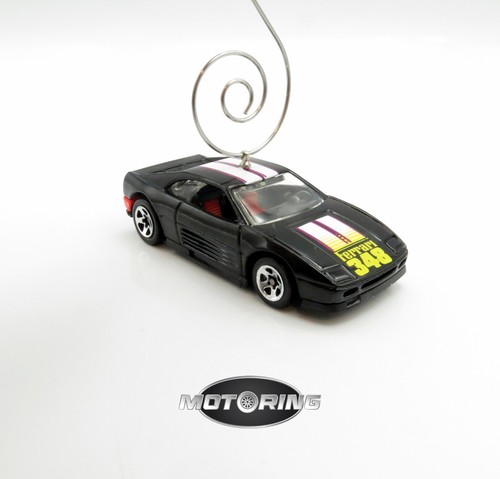 Ferrari 348 schwarzes Auto selten Weihnachtsschmuck Diecast - Bild 1 von 5