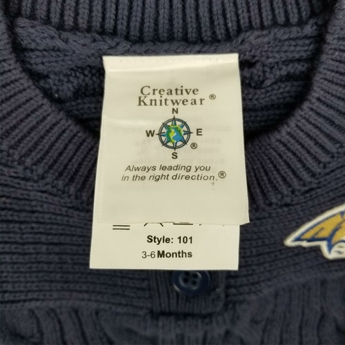Creative Knitwear Infant Bobcats Montana State Blue Sweater Dress 3-6 Months - Picture 8 of 10
