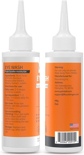 Eye Wash for Dogs and Cats, Eye Care Cleaner to Remove Debris, 4 oz - US Seller - Picture 2 of 8
